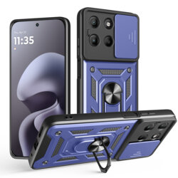 Husa Motorola Moto G67 protectie camera Techsuit CamShield Series, albastru