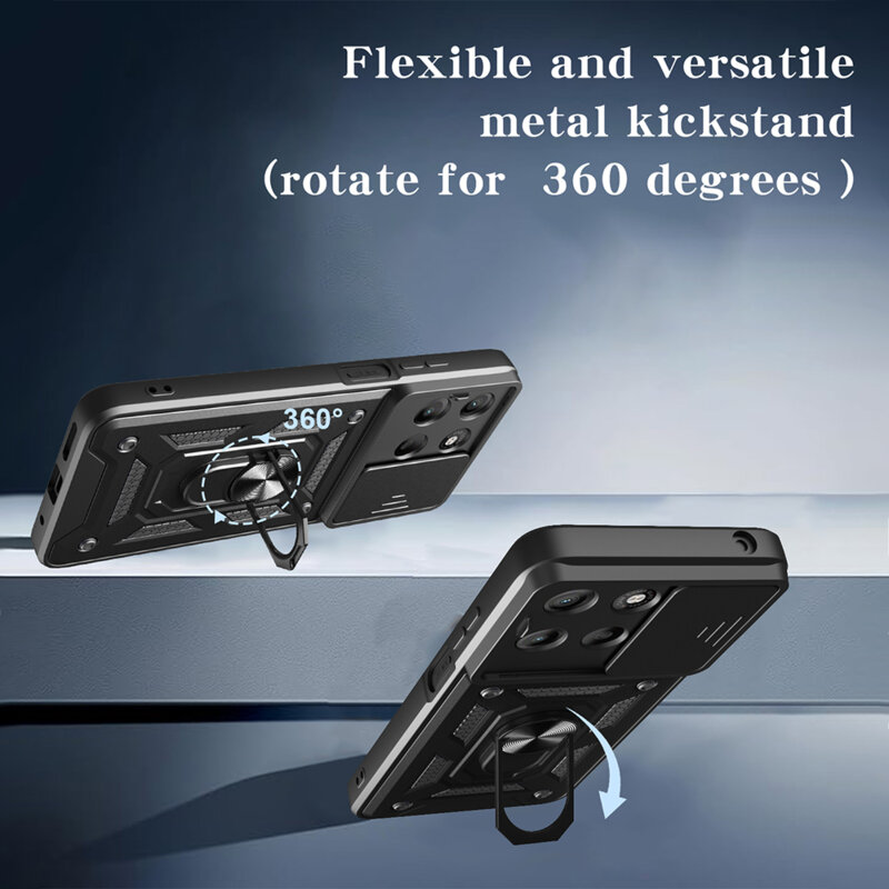 Husa Motorola Moto G67 protectie camera Techsuit CamShield Series, albastru