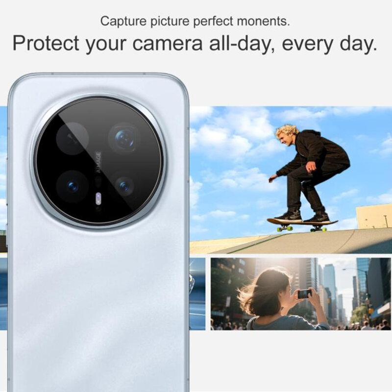 Folie camera Honor Magic8 Pro Techsuit Full Glass, negru