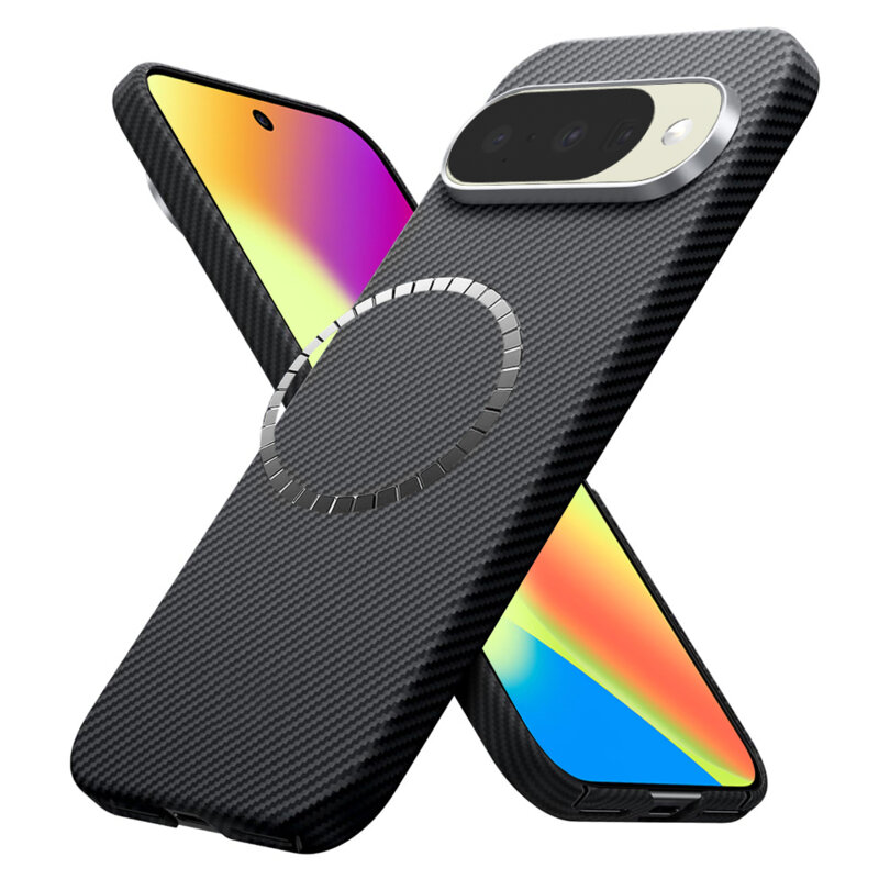 Husa Google Pixel 10 Techsuit Aramid Fiber MagSafe, negru