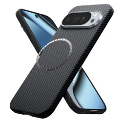 Husa Google Pixel 10 Pro Techsuit Aramid Fiber MagSafe, negru