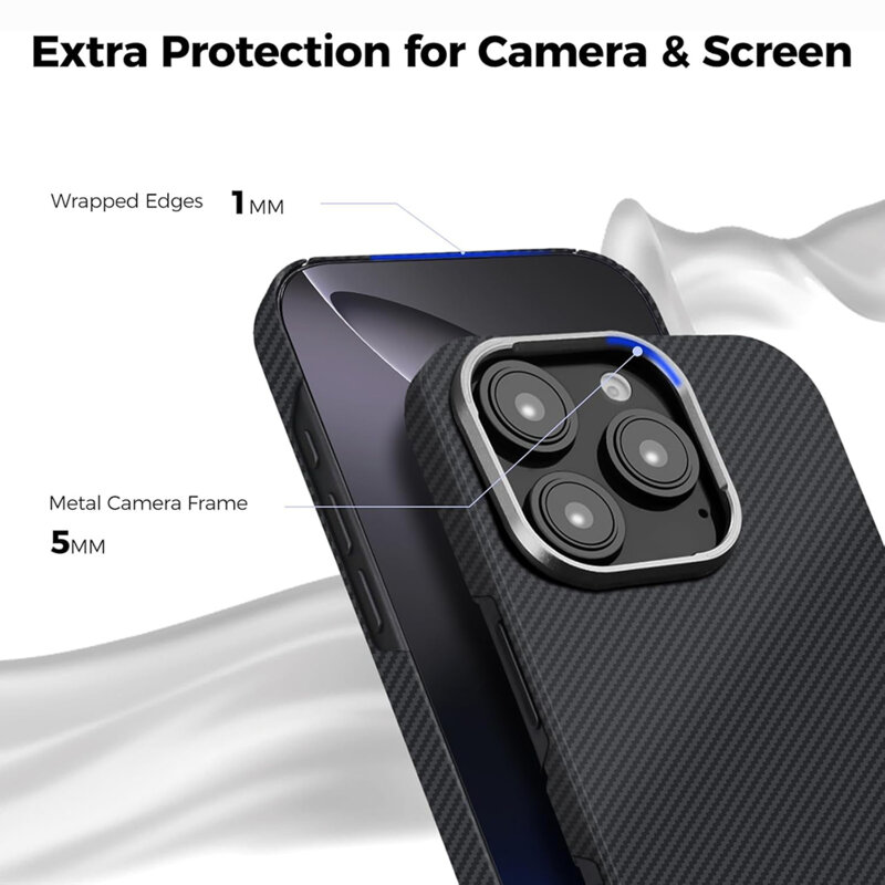 Husa Xiaomi 17 Ultra Techsuit Aramid Fiber MagSafe, negru