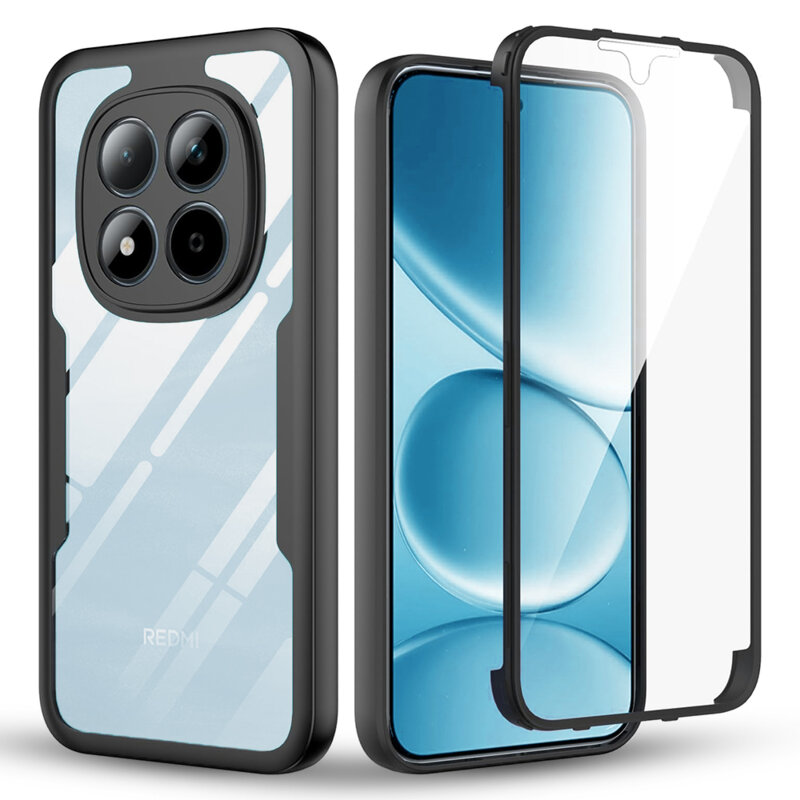 Husa 360° Xiaomi Redmi Note 15 Pro 4G Techsuit ColorVerse, negru