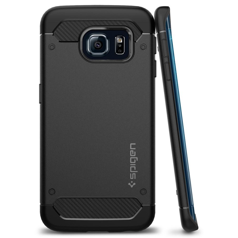 Bumper Spigen Samsung Galaxy S6 Edge Rugged Capsule - Black