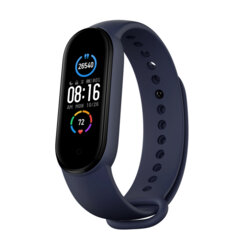 [Pachet husa + curea] Xiaomi Mi Band 5 Techsuit, albastru inchis, W013