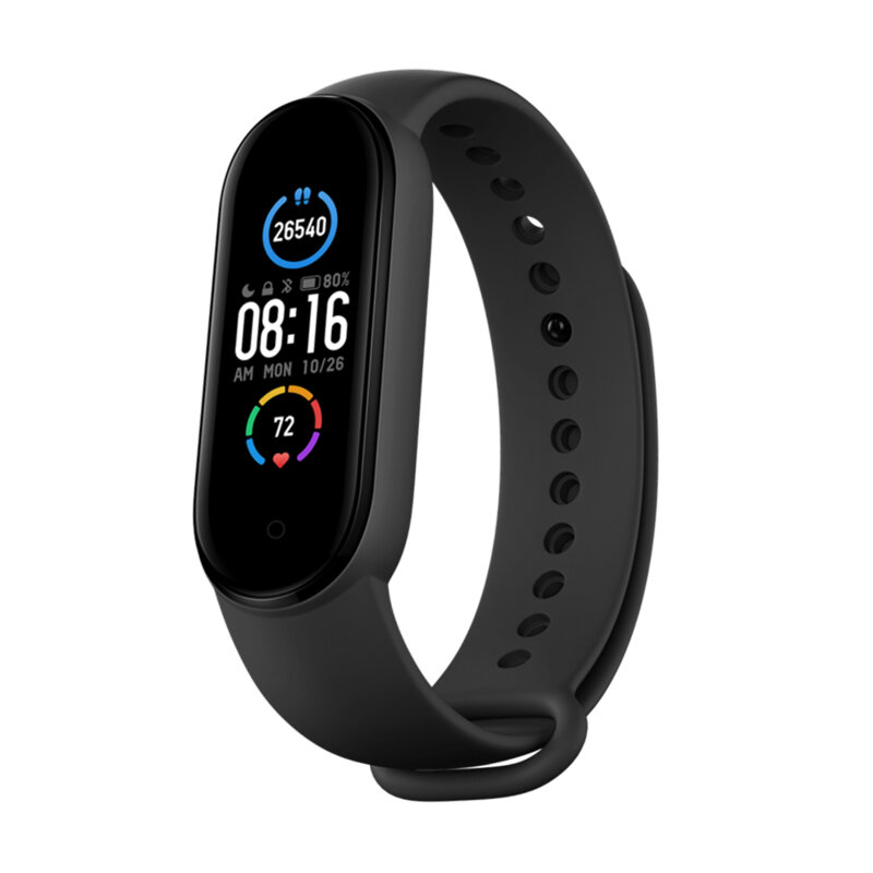 [Pachet husa + curea] Xiaomi Mi Band 5 Techsuit, negru, W013