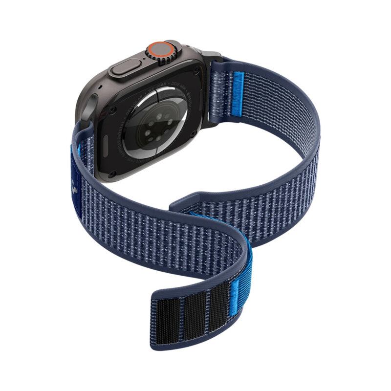 Curea Apple Watch SE 2 44mm Spigen Athlex Air, bleumarin