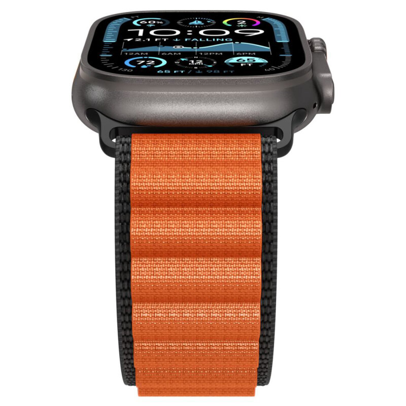 Curea Apple Watch SE 3 44mm Spigen WBF1, portocaliu