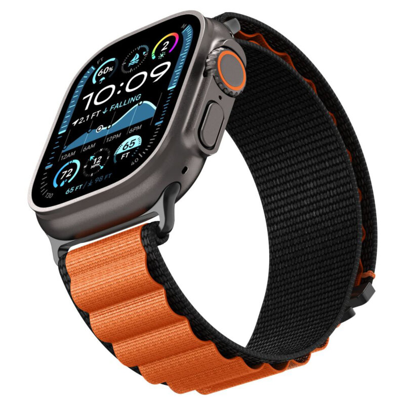 Curea Apple Watch 11 46mm Spigen WBF1, portocaliu