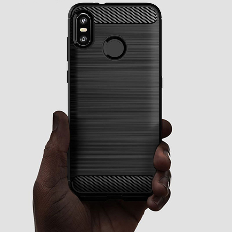 Husa HTC U12 Life TPU Carbon Negru