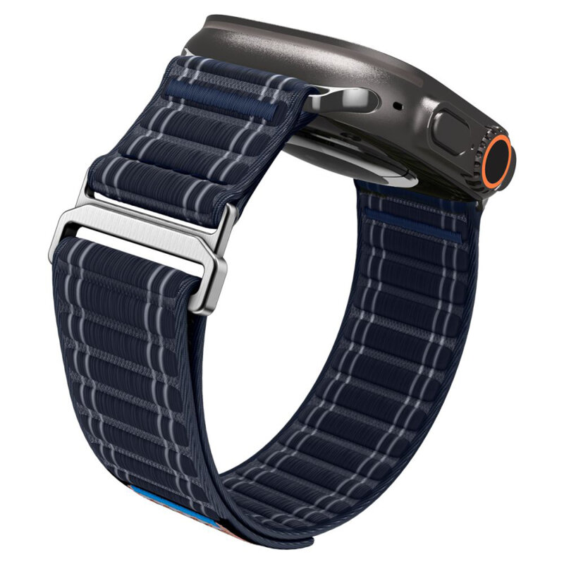Curea Apple Watch SE 3 44mm Spigen WBF0, bleumarin