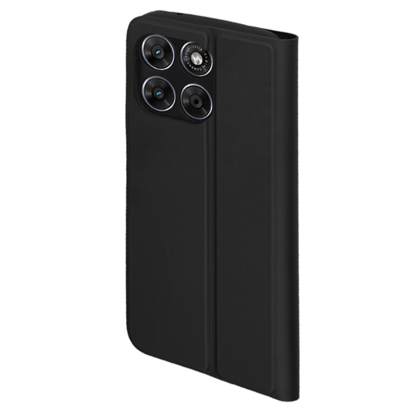 Husa Motorola Moto G67 Techsuit Magskin Book, negru