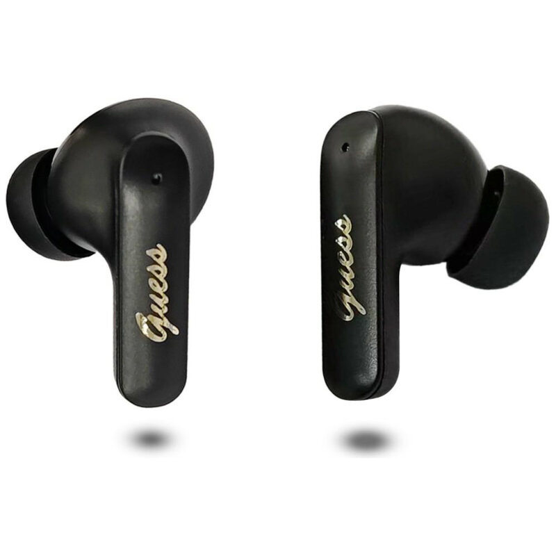 Casti Bluetooth Guess Script Metal Logo, negru, GUTWSX45PGSK