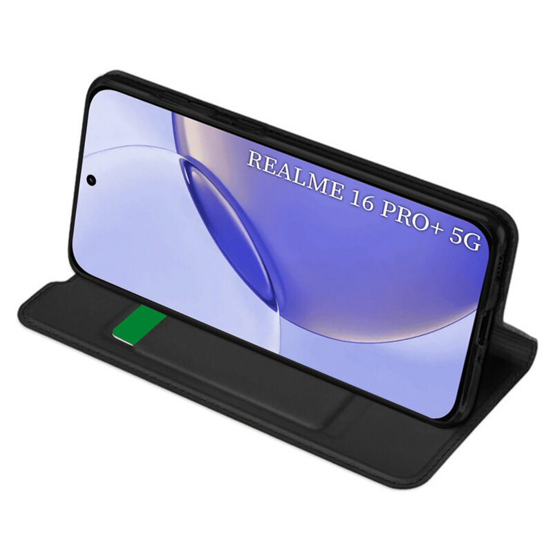 Husa Realme 16 Pro Techsuit Magskin Book, negru