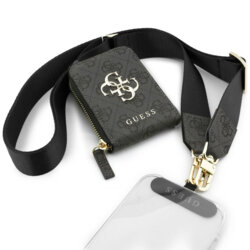 Lanyard telefon universal Guess 4G Metal Logo, negru, GUUCNKP4DGMK