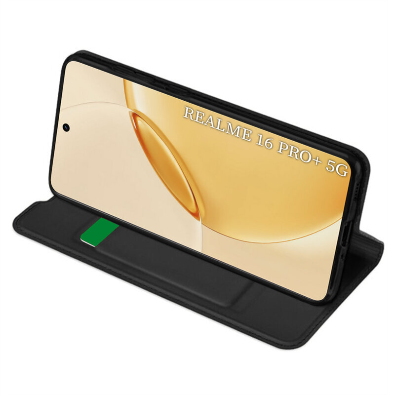 Husa Realme 16 Pro+ Techsuit Magskin Book, negru