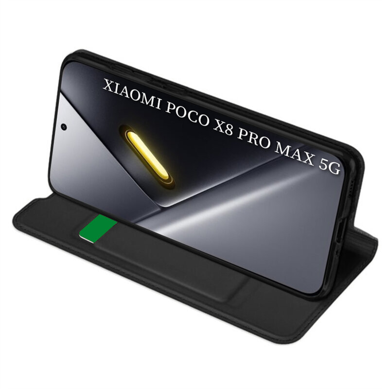 Husa Xiaomi Poco X8 Pro Max Techsuit Magskin Book, negru
