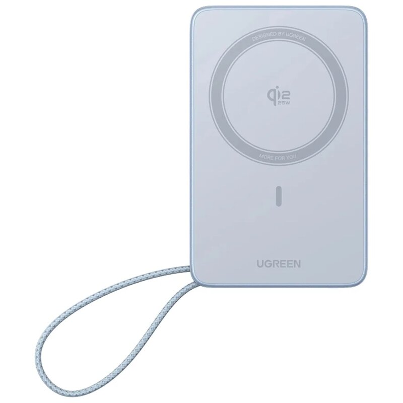 Power bank wireless MagSafe 10000mAh Ugreen, 25W, bleu, 65958B