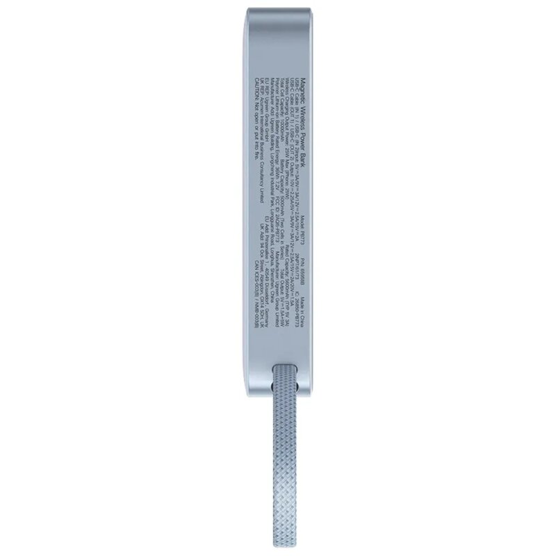 Power bank wireless MagSafe 10000mAh Ugreen, 25W, bleu, 65958B