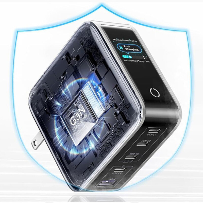 Statie incarcare GaN USB, 4x Type-C Ugreen, 100W, gri, 65620B