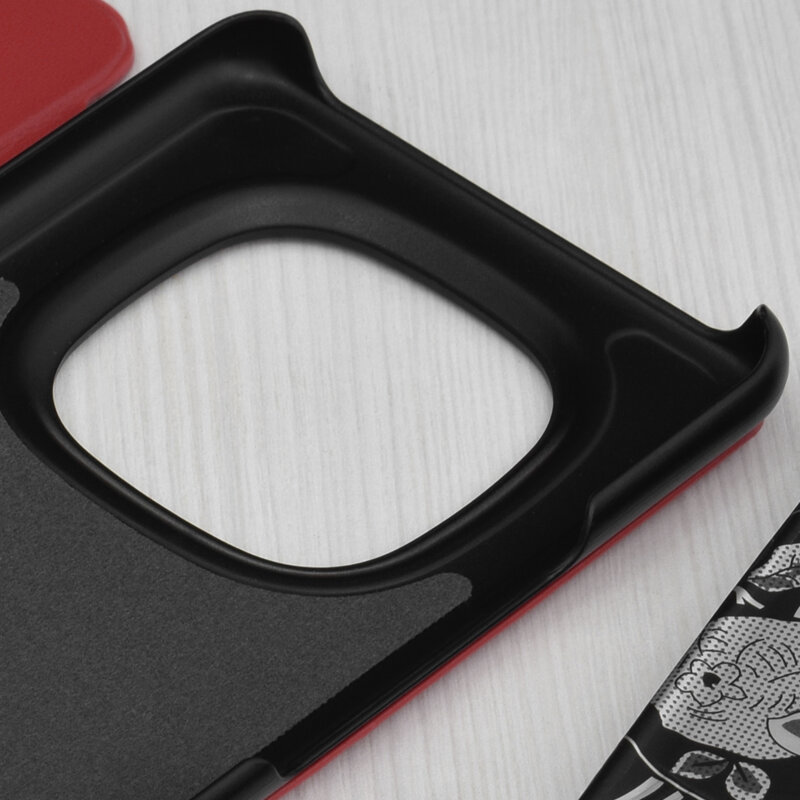 Husa Xiaomi Poco M8 Pro 5G Eco Leather View flip tip carte, rosu