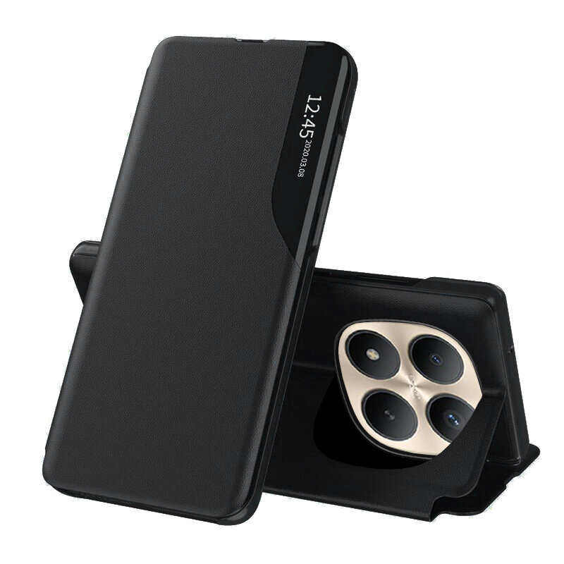 Husa Xiaomi Redmi Note 15 Pro+ 5G Eco Leather View flip tip carte, negru