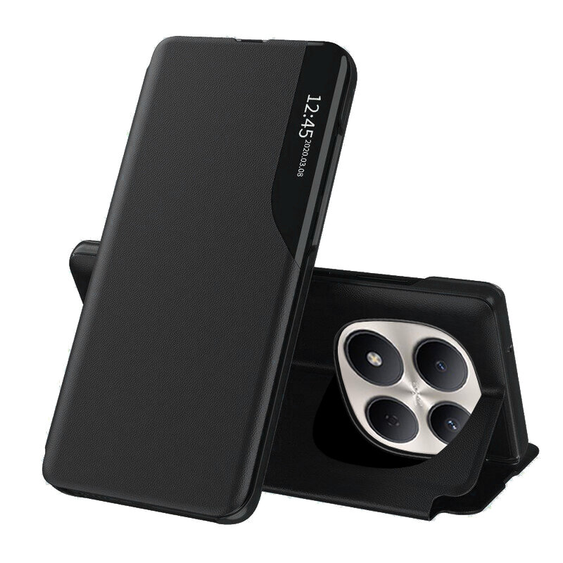 Husa Xiaomi Redmi Note 15 Pro 5G Eco Leather View flip tip carte, negru