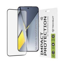 Folie sticla Xiaomi Poco F8 Pro Techsuit 111D Full Glue Full Cover, negru