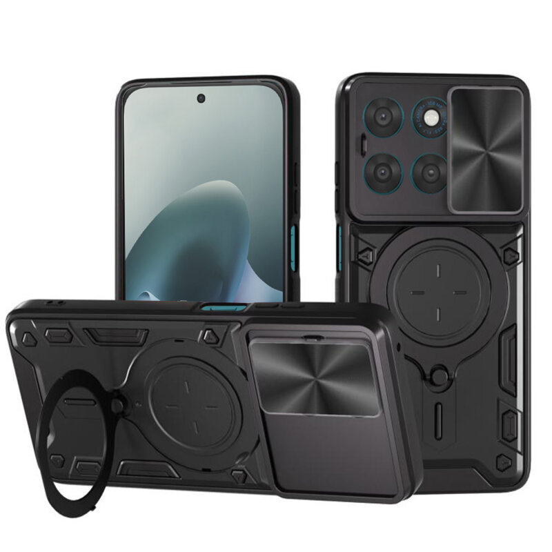 Husa Motorola Moto G67 Techsuit CamGuard Pro, negru