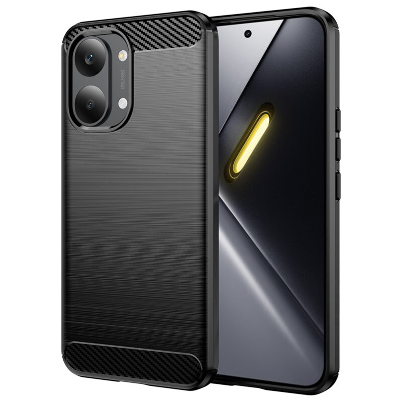 Husa Xiaomi Poco X8 Pro Max Techsuit Carbon Silicone, negru