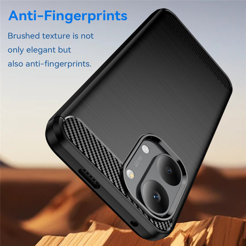 Husa Xiaomi Poco X8 Pro Max Techsuit Carbon Silicone, negru