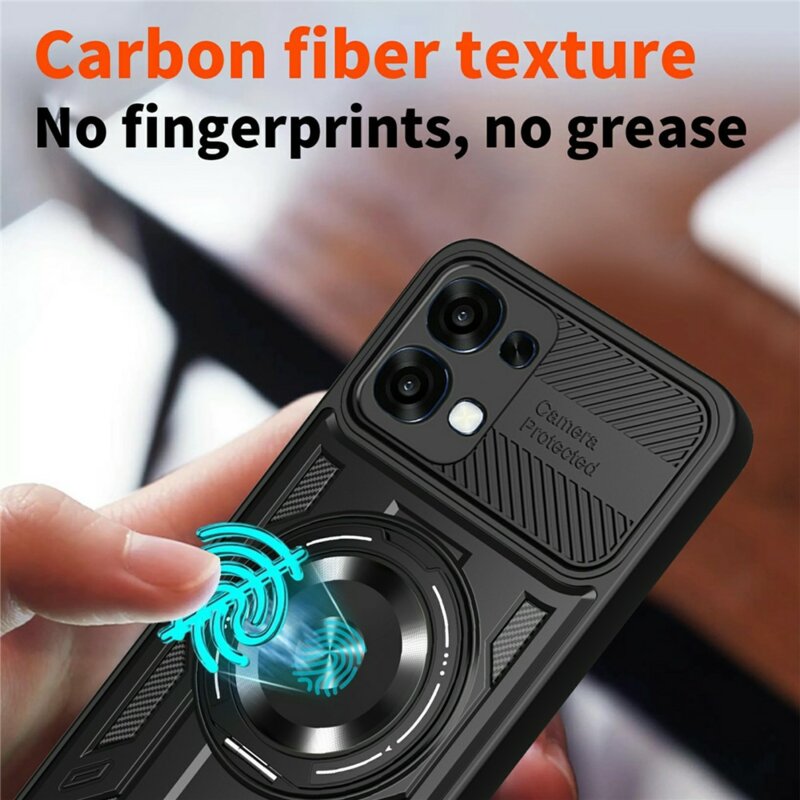 Husa Oppo A6x 4G Techsuit RuggedCam, negru