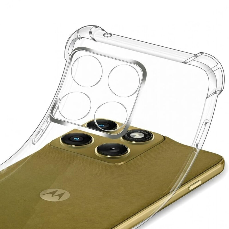 Husa Motorola Moto G67 Techsuit Shockproof Clear Silicone, transparenta