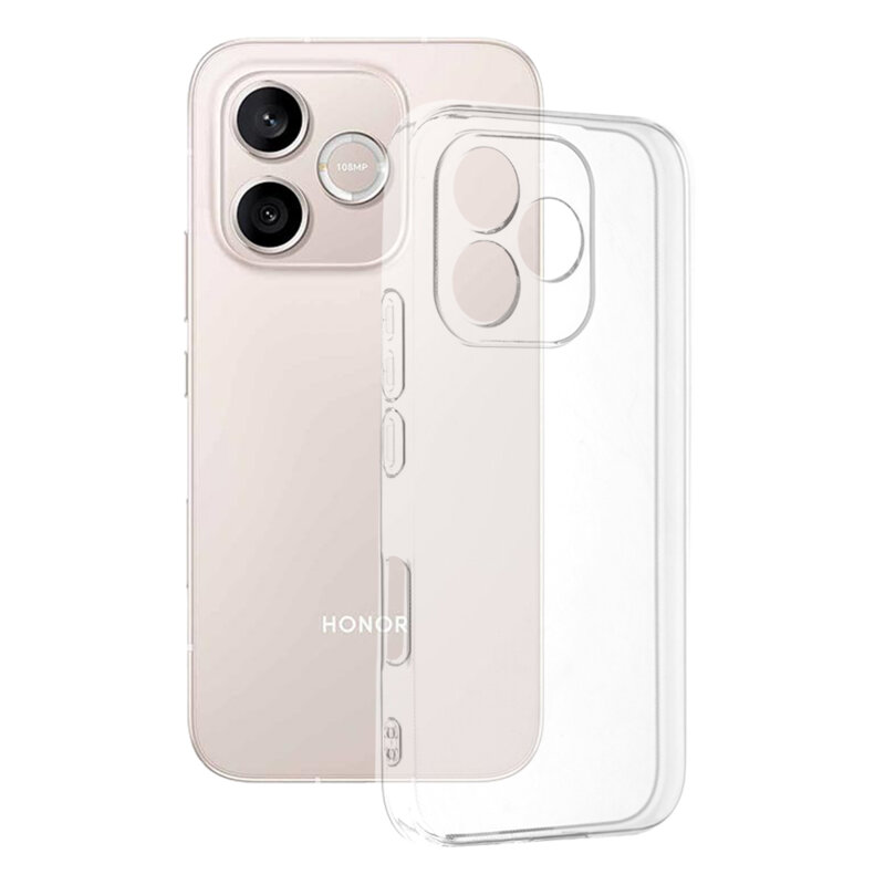 Husa Honor 600 Lite Techsuit Clear Silicone, transparenta