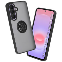 Husa Samsung Galaxy A37 5G Techsuit Glinth cu inel suport stand magnetic, negru