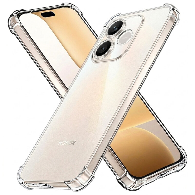 Husa Honor 600 Lite Techsuit Shockproof Clear Silicone, transparenta