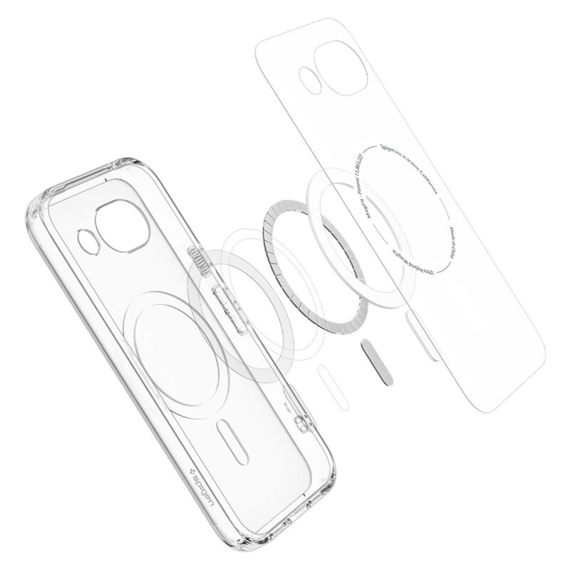 Husa Google Pixel 10a Spigen Ultra Hybrid MagSafe, cenusiu