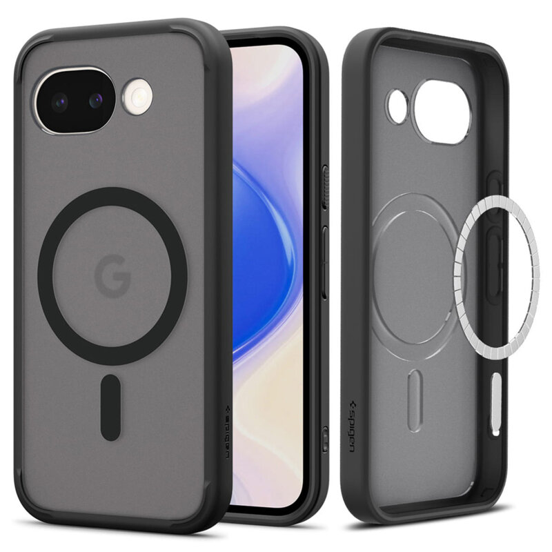 Husa Google Pixel 10a Spigen Ultra Hybrid MagSafe, negru frost