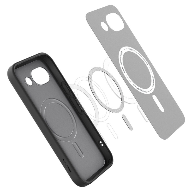 Husa Google Pixel 10a Spigen Ultra Hybrid MagSafe, negru frost