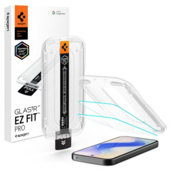 [Pachet 2x] Folie Google Pixel 10a Spigen Glas.tR EZ Fit, transparenta