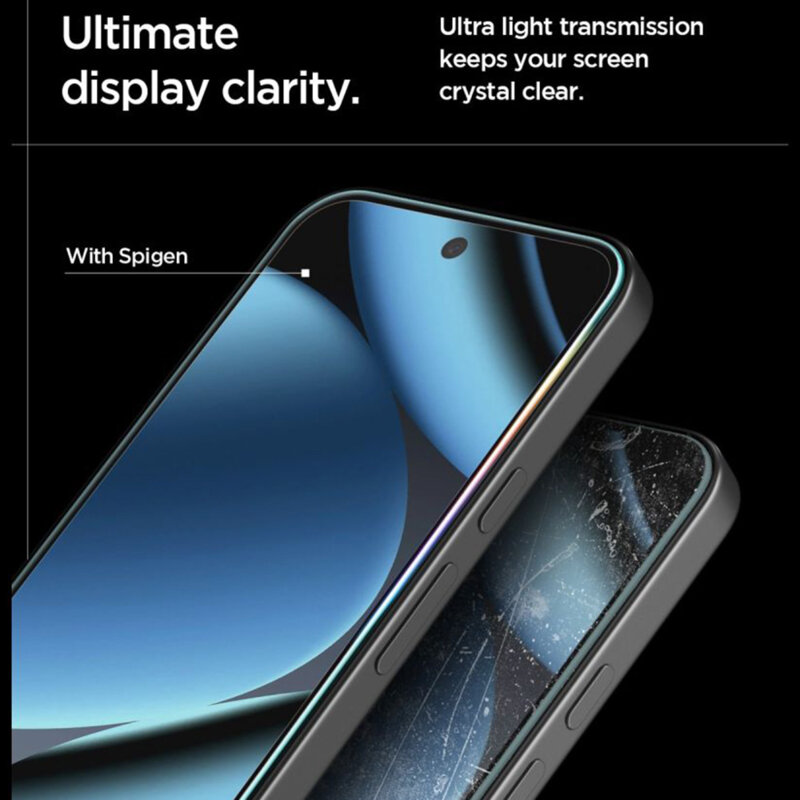 [Pachet 2x] Folie Google Pixel 10a Spigen Glas.tR EZ Fit, transparenta