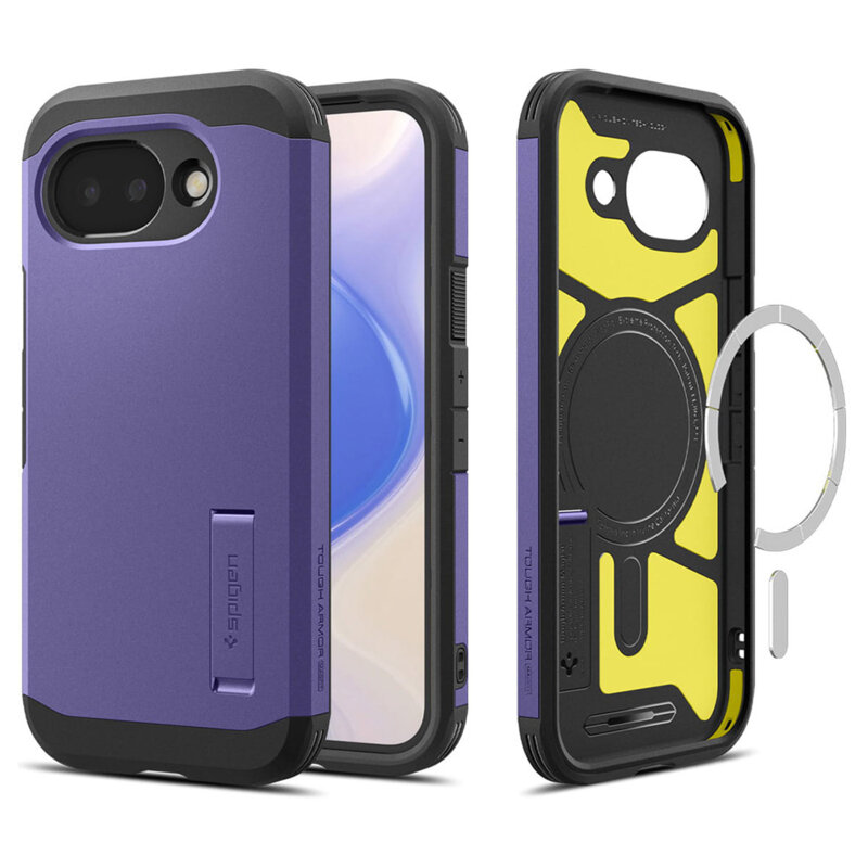 Husa Google Pixel 10a Spigen Tough Armor MagSafe, violet