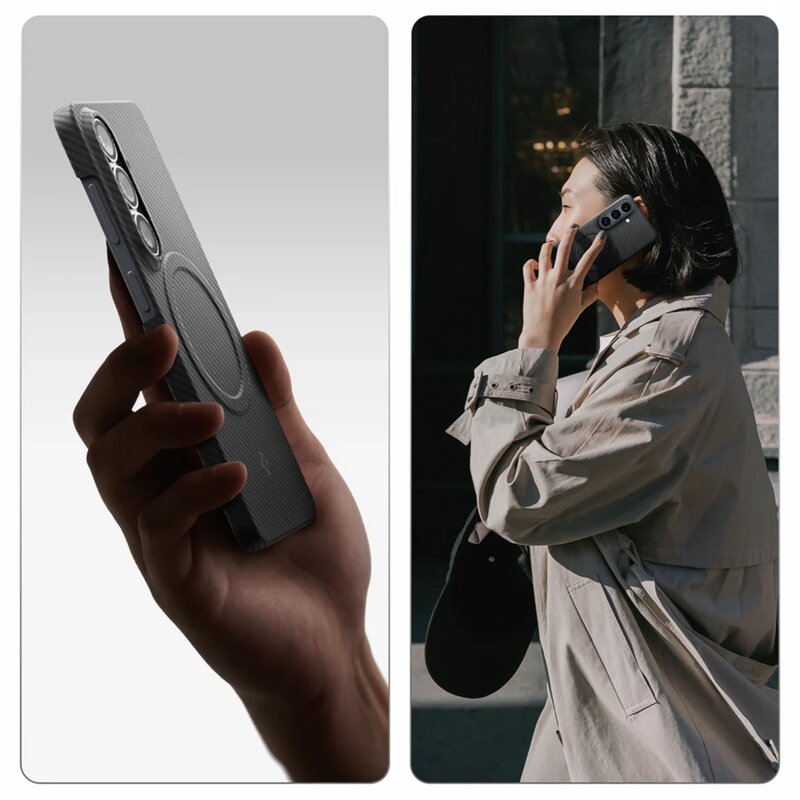 Husa Samsung Galaxy S26 Spigen Air Skin Aramid MagFit, negru