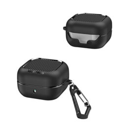 Husa Samsung Galaxy Buds 4 Pro Techsuit CarbonFiber, negru