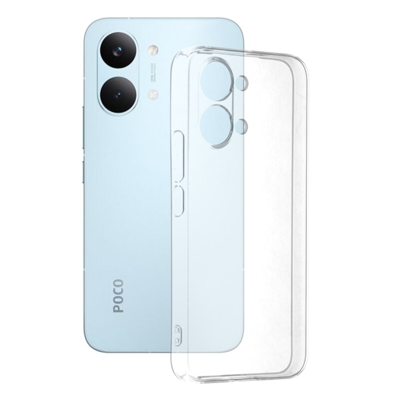 Husa Xiaomi Poco X8 Pro Max Techsuit Clear Silicone, transparenta