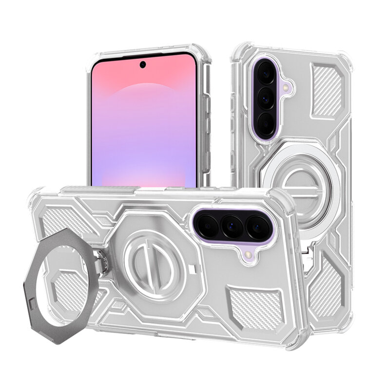 Husa Samsung Galaxy A37 5G Techsuit Carbon Shield PRO, alb