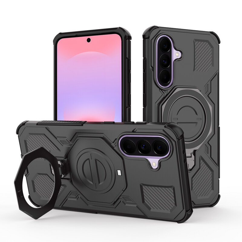 Husa Samsung Galaxy A37 5G Techsuit Carbon Shield PRO, negru