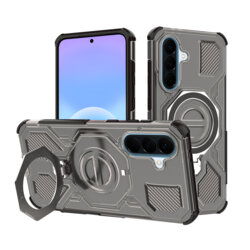 Husa Samsung Galaxy A57 5G Techsuit Carbon Shield PRO, fumuriu