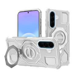 Husa Samsung Galaxy A57 5G Techsuit Carbon Shield PRO, alb