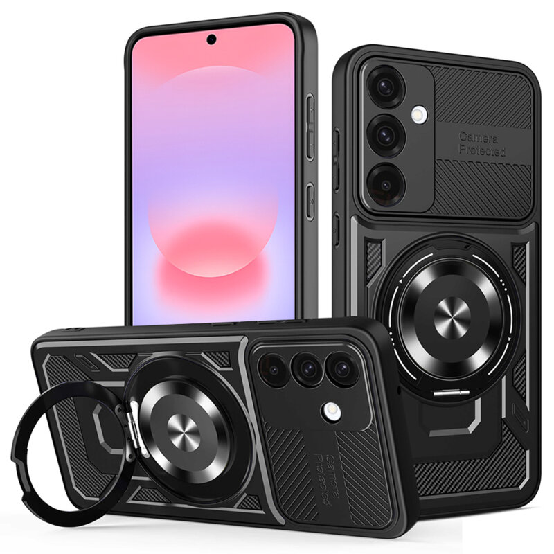 Husa Samsung Galaxy A37 5G Techsuit RuggedCam, negru